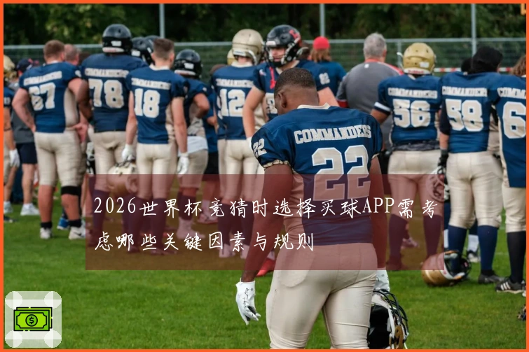 2026世界杯竞猜时选择买球APP需考虑哪些关键因素与规则